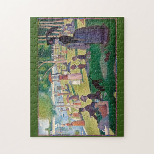 A Sunday on La Grande Jatte by Seurat Fine Art Jigsaw Puzzle