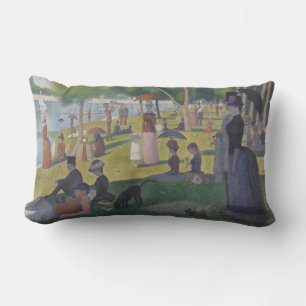 A Sunday on La Grande Jatte, Georges Seurat 1884 Lumbar Pillow