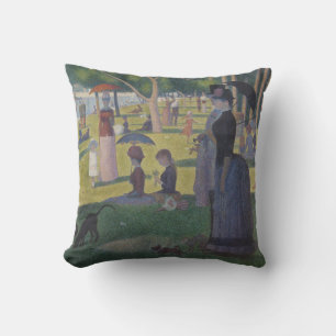 A Sunday on La Grande Jatte, Georges Seurat 1884 Throw Pillow