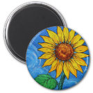A Sunflower Magnet