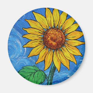 A Sunflower Magnet