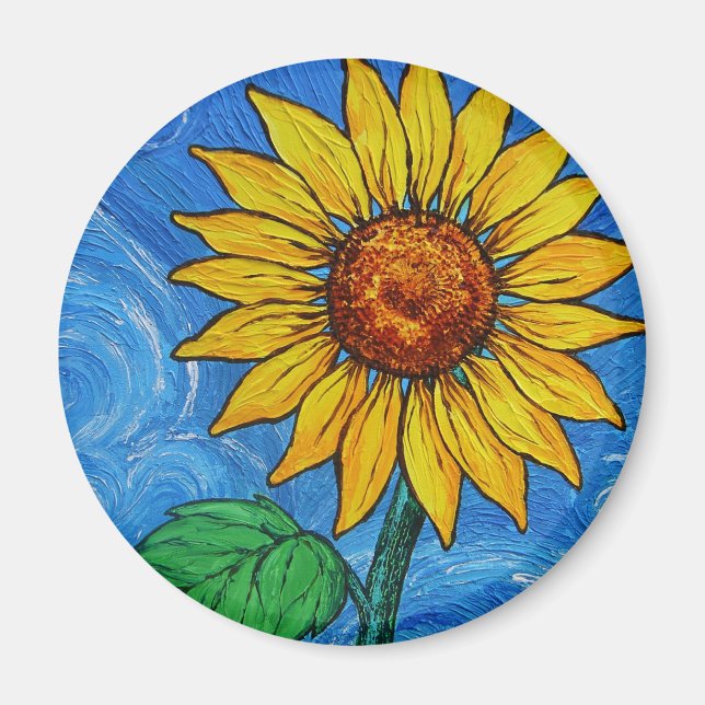 A Sunflower Magnet (Front)