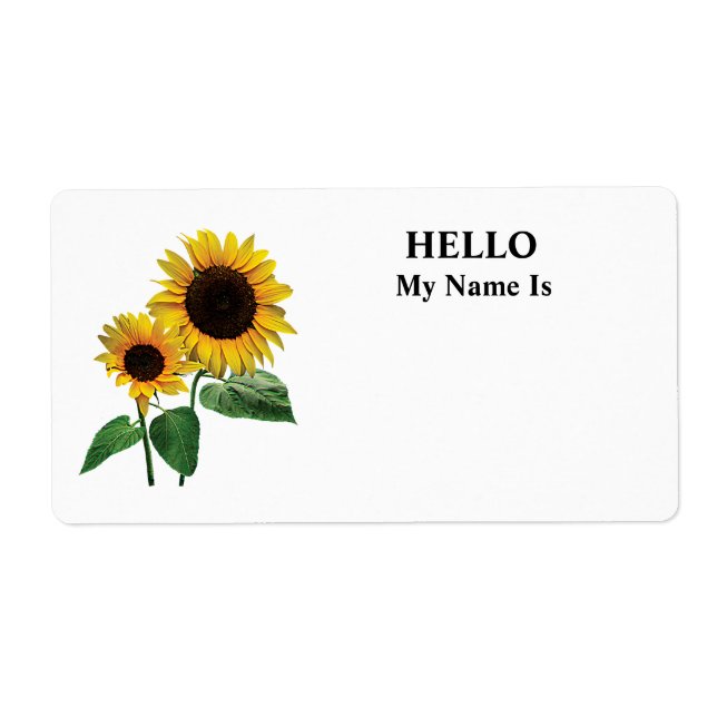 A Sunflower Mommy's Love Label (Front)
