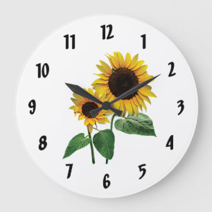 A Sunflower Mommy's Love Large Clock
