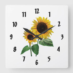 A Sunflower Mommy's Love Square Wall Clock