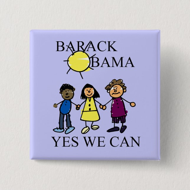 A SUNNY DAY WITH OBAMA BUTTON (Front)