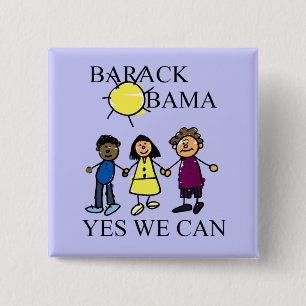 A SUNNY DAY WITH OBAMA BUTTON
