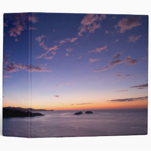 A Sunset Over The Ocean In Costa Rica Binder
