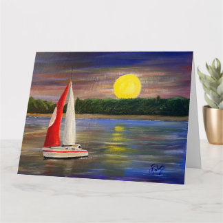 A Sunset Sail, by Gary Poling Card