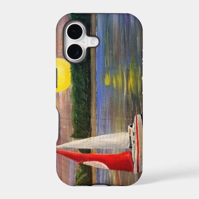 A Sunset Sail, by Gary Poling Iphone Case (Back)
