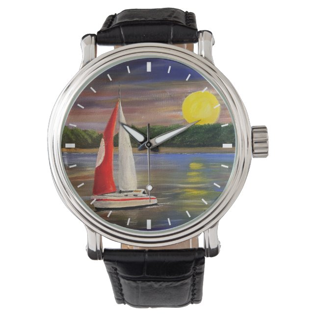 A Sunset Sail, by Gary Poling Watch (Front)