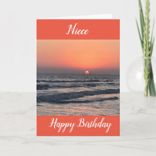 A SUNSET/SUNRISE FOR YOU NIECE CARD