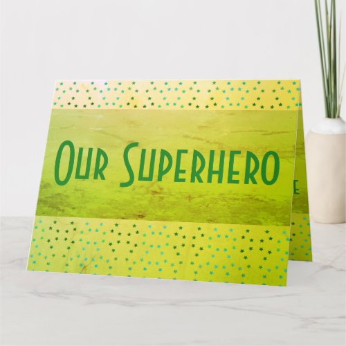 A Superhero Thank You Card