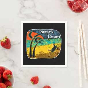 A surfer's dream  napkins