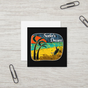 A surfer's dream  square business card
