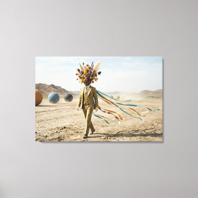A Surreal Desert Dream Canvas Print (Front)