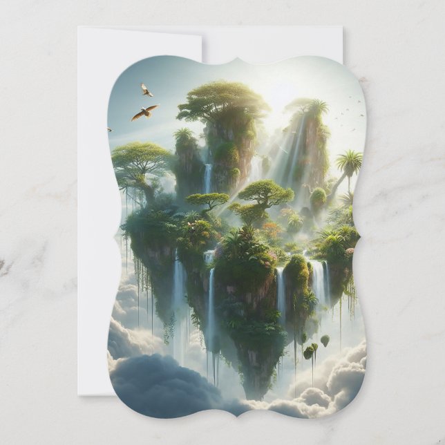 A surreal floating island in the sky (Front)