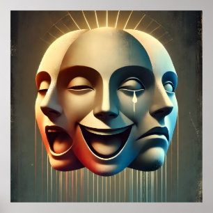 A Surreal Representation of the Human Psyche Poster