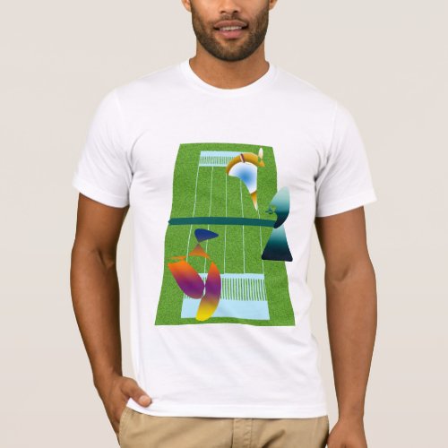 A Surreal Tennis Match T_Shirt