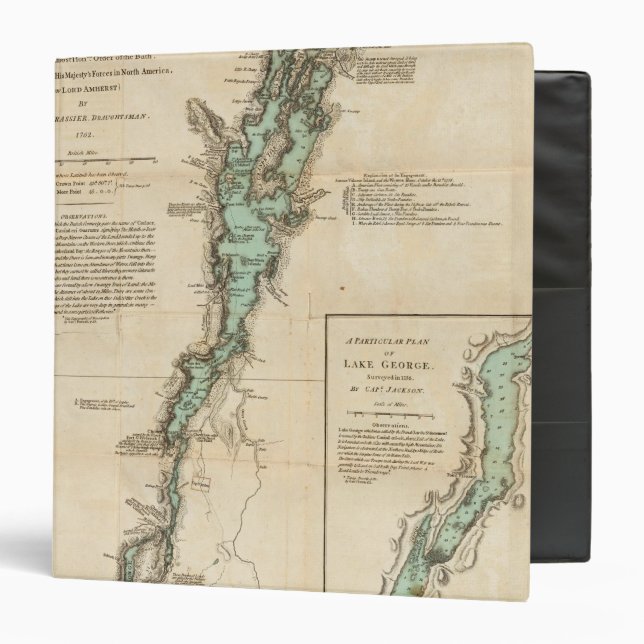 A Survey of Lake Champlain Binder (Front/Inside)