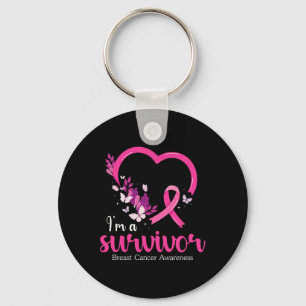 A Survivor Breast Cancer Awareness Women Keychain