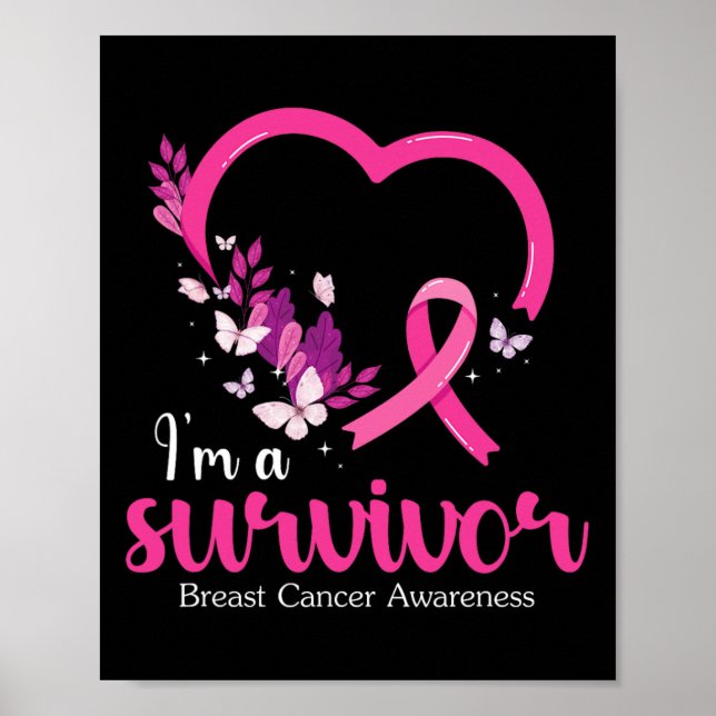 A Survivor Breast Cancer Awareness Women  Poster (Front)