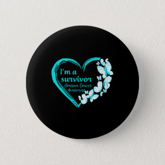A Survivor Butterfly Ovarian Cancer Awareness Warr Button
