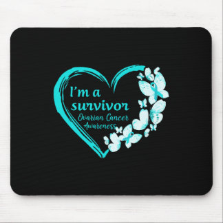 A Survivor Butterfly Ovarian Cancer Awareness Warr Mouse Pad