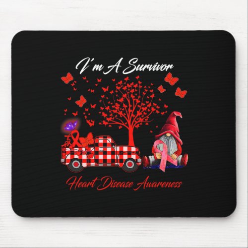 A Survivor Heart Disease Awareness Gifts  Mouse Pad