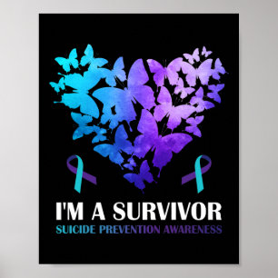 A Survivor Suicide Prevention Awareness Butterfly Poster