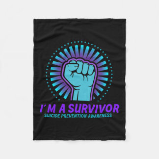 A Survivor Suicide Prevention Awareness Fleece Blanket