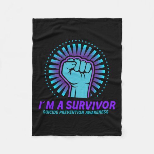 A Survivor Suicide Prevention Awareness  Fleece Blanket