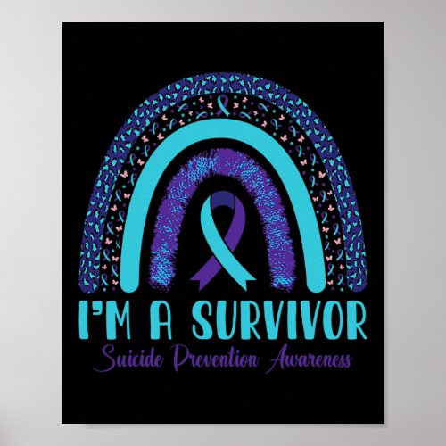 A Survivor Suicide Prevention Awareness Leopard Ra Poster