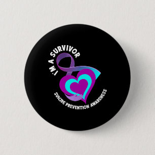A Survivor Support Suicide Prevention Awareness Button