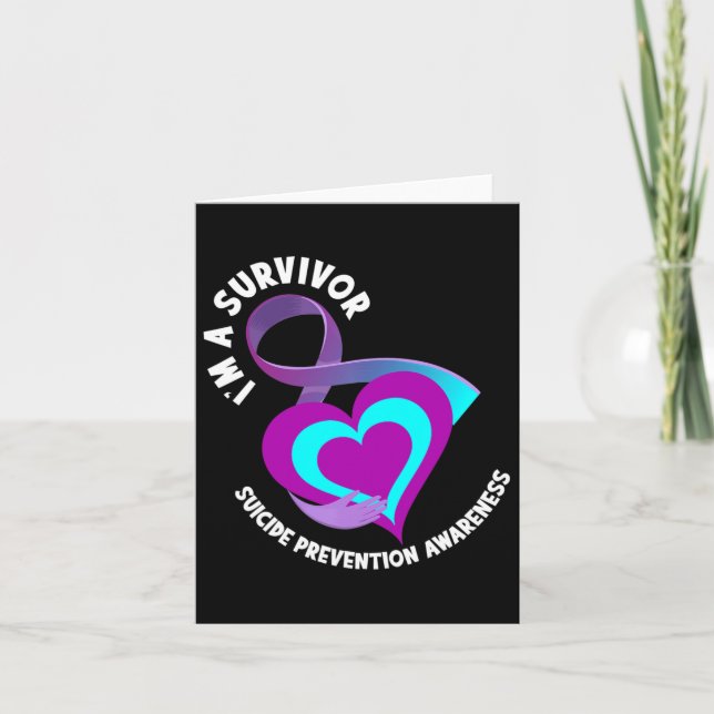 A Survivor Support Suicide Prevention Awareness  Card (Front)