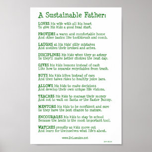 A Sustainable Father Poster