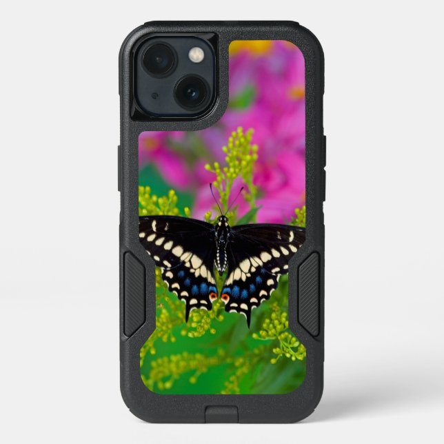A Swallowtail-Butterfly Landing Otterbox iPhone Case (Back)