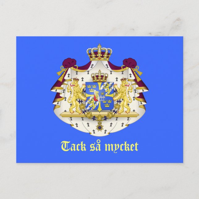 A Swedish Thank You Postcard (Front)