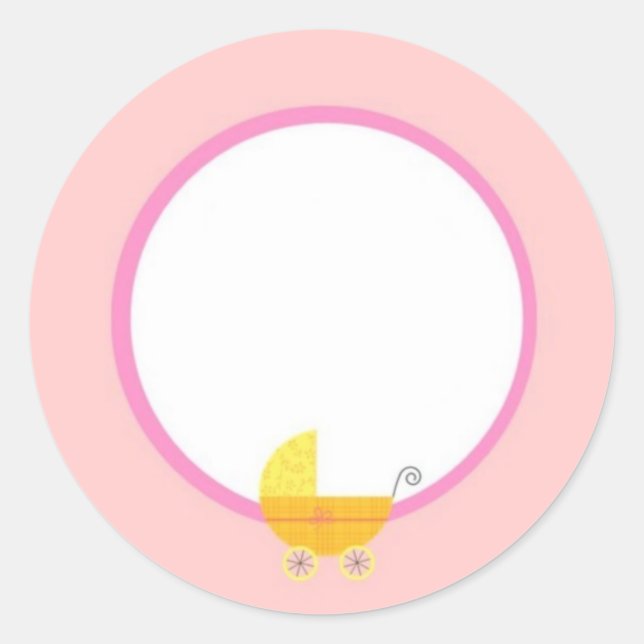 A Sweet Baby Girl Baby Shower Stickers (Front)
