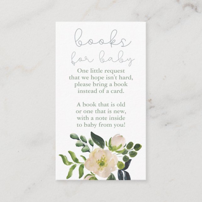 A Sweet Baby Girl Shower Soft Green Enclosure Card (Front)