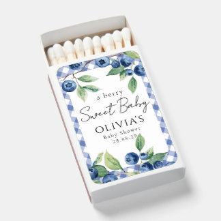  A Sweet Berry Blueberry Baby Shower  Matchboxes