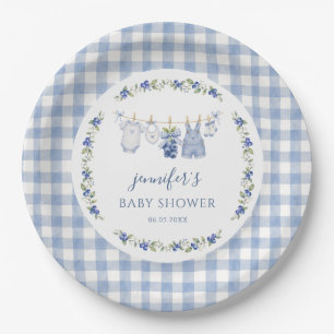 A Sweet Berry Blueberry Baby Shower Paper Plates