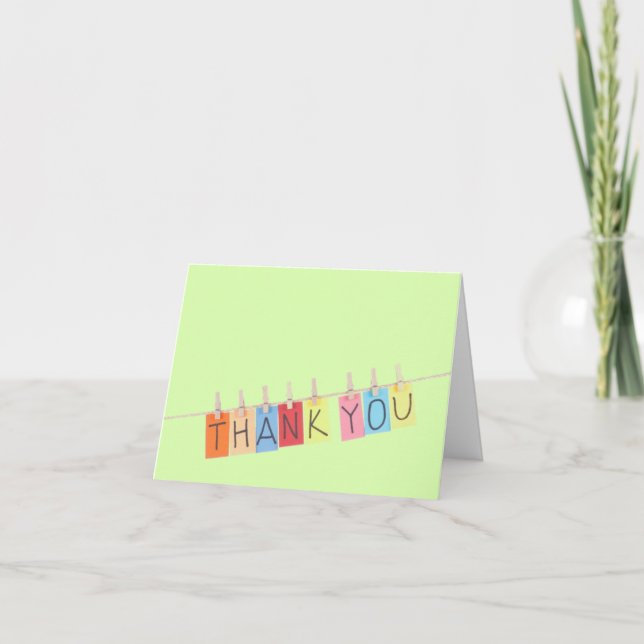 A Sweet Bit of Thanks (card) Letterpress Thank You Card (Front)