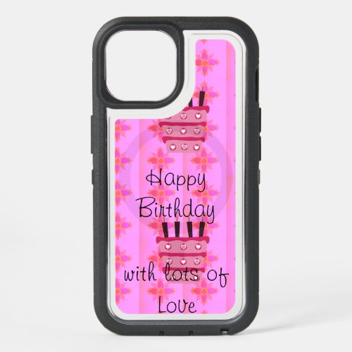 A Sweet Celebration in Baby Pink Beautiful BDay iPhone 15 Case