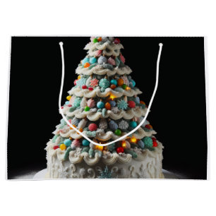 A Sweet Celebration The Christmas Tree Cake Large Gift Bag
