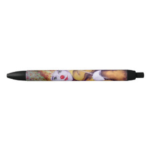 A sweet clown playing the violin pen