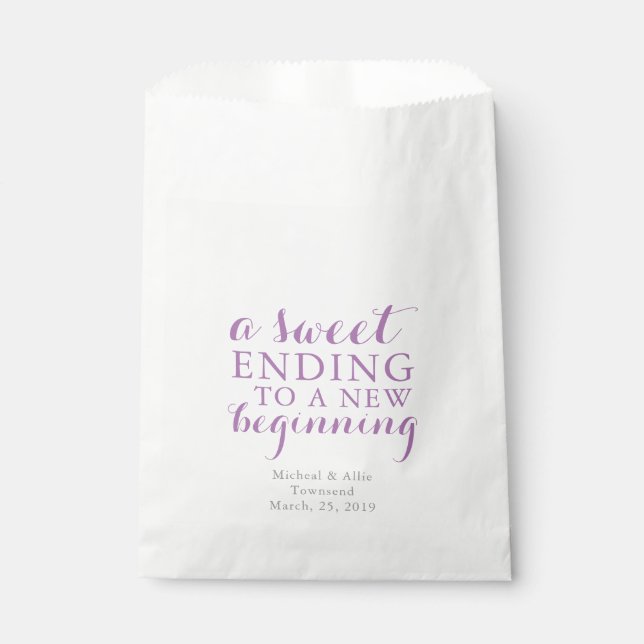 A Sweet Ending | Favor Bag (Front)