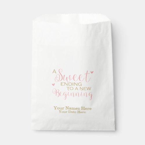 A Sweet Ending to a New Favor Bags Wedding Favors Favor Bag