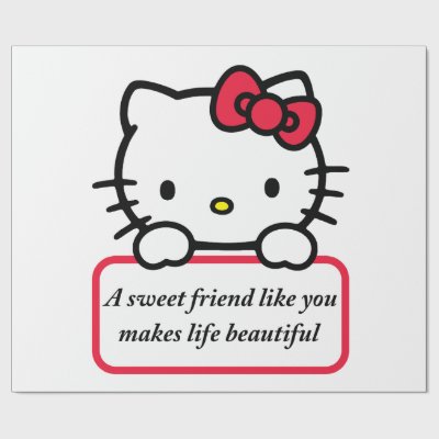 A Sweet Friend Like You - Heartfelt Quote T-Shirt Wrapping Paper