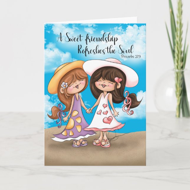 A Sweet Friendship Greeting Card (Front)